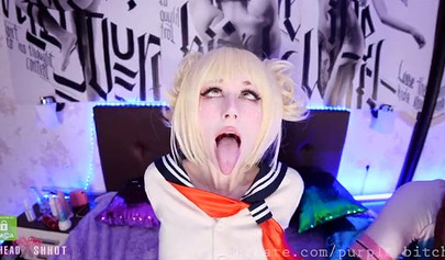 Purple Bitch Alice Bong's My Hero Academia Cosplay Threesome