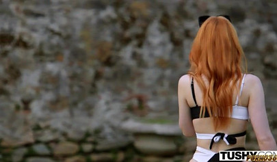 Scarlett Jones' Redhead Anal Surprise for the Reporter