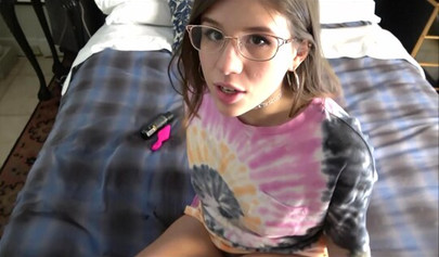 Brother Catches Isabel Moon's Anal Training Session