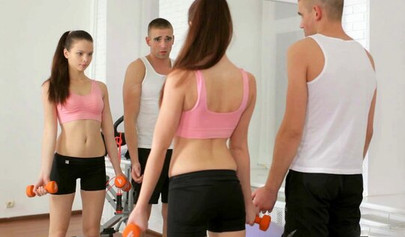 Mary Margarita C's Fitness Training Ends in Cowgirl Sex