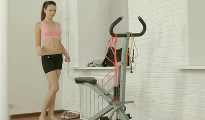 Mary Margarita C's Fitness Training Ends in Cowgirl Sex