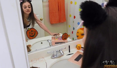 Scott Nails Persuades Maddy May in Cat Cosplay for Anal