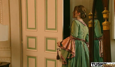 A redhead wakes up in the Middle Ages with a dick in her ass.