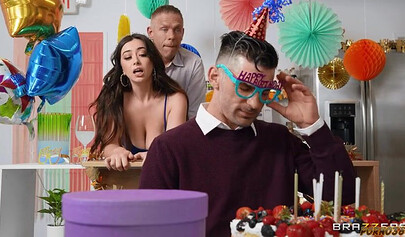 Husband's Brother Joins Chloe Surreal For Anal Fun