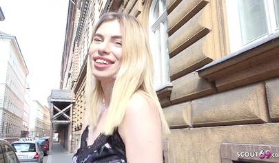 Scout offers cash for her tight German asshole