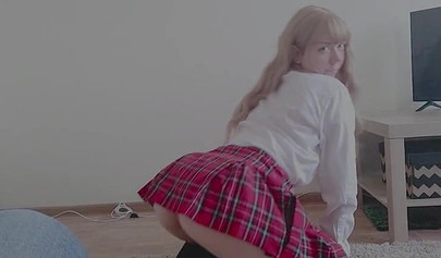 Barely legal teen finally tries anal sex