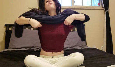 Adorable Amateur Teen Enjoys Intimate Webcam Session
