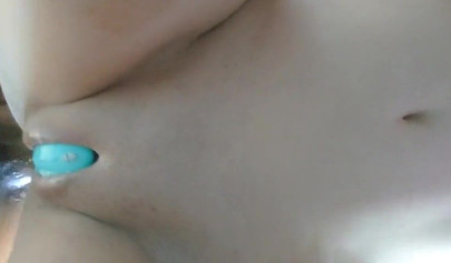 Amateur doggystyle leads to dual penetration orgasm