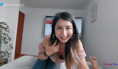 Latina wife begs for doggy anal banging