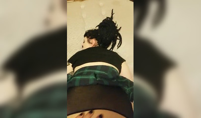 Inked doll gets anally examined in POV