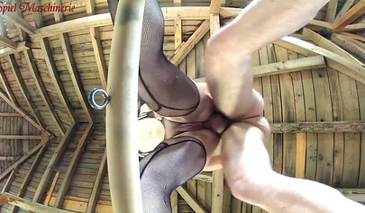 Kinky German couple filmed having anal sex on the hidden camera