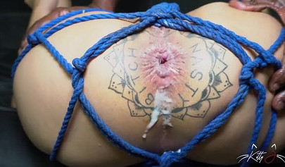 Kitty Jaguar's Rough Anal Training with a Big Black Cock