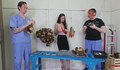 Spitroasted teen enjoys her anal threesome thoroughly