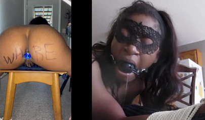 Double dildo penetration and interracial anal go along