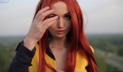 X-Men: Dark Phoenix Cosplay Featuring Teen with Big Tits
