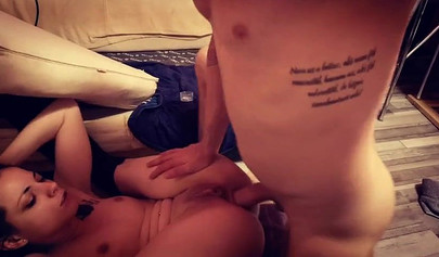 Naughty stepsister learns anal play with her well-endowed stepbrother