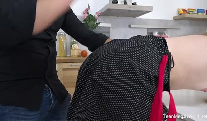Petite teen brunette Emma Fantazy enjoys intense hardcore action
